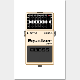 Boss GE-7 Equalizer Guitar Effect Pedal Posters and Art